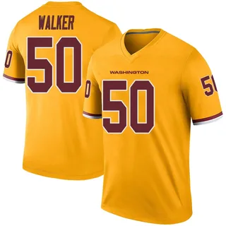 DeMarcus Walker Washington Commanders Men's Color Rush Legend Nike Jersey - Gold