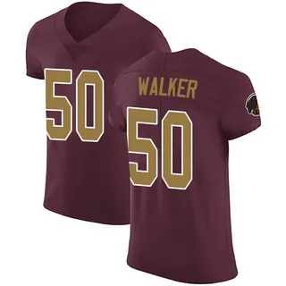 Men's DeMarcus Walker Washington Commanders Men's Elite Burgundy Alternate Vapor Untouchable Nike Jersey