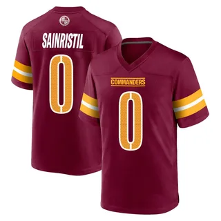 Men's Mike Sainristil Washington Commanders Men's Game Burgundy Nike Jersey