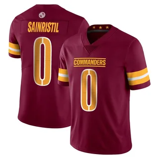 Men's Mike Sainristil Washington Commanders Men's Limited Vapor Burgundy Nike Jersey