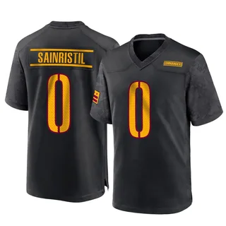 Mike Sainristil Washington Commanders Men's Game Alternate Nike Jersey - Black