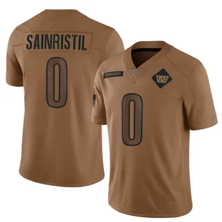 Mike Sainristil Washington Commanders Men's Limited 2023 Salute To Service Nike Jersey - Brown