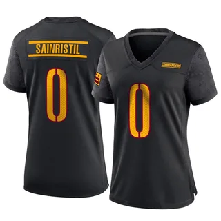 Mike Sainristil Washington Commanders Women's Game Alternate Nike Jersey - Black