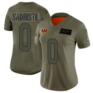 Mike Sainristil Washington Commanders Women's Limited 2019 Salute to Service Nike Jersey - Camo
