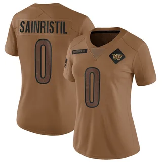 Mike Sainristil Washington Commanders Women's Limited 2023 Salute To Service Nike Jersey - Brown
