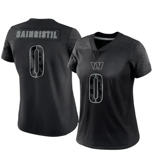 Mike Sainristil Washington Commanders Women's Limited Reflective Nike Jersey - Black