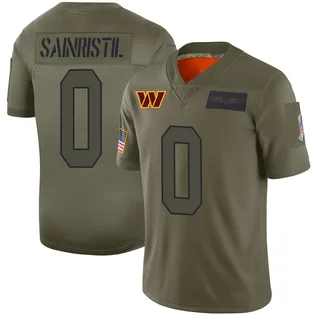 Mike Sainristil Washington Commanders Youth Limited 2019 Salute to Service Nike Jersey - Camo