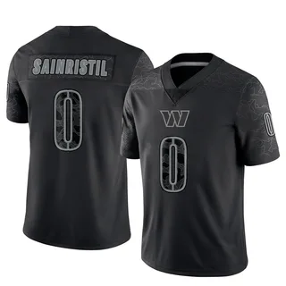 Mike Sainristil Washington Commanders Youth Limited Reflective Nike Jersey - Black