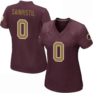 Women's Mike Sainristil Washington Commanders Women's Game Burgundy Alternate Nike Jersey