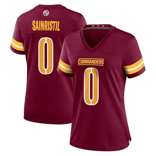 Women's Mike Sainristil Washington Commanders Women's Game Burgundy Nike Jersey