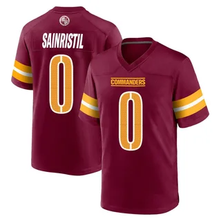 Youth Mike Sainristil Washington Commanders Youth Game Burgundy Nike Jersey