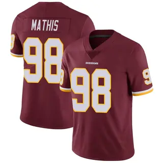 Youth Phidarian Mathis Washington Commanders Youth Limited Burgundy Team Color Vapor Untouchable Nike Jersey